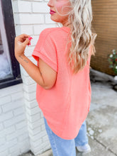 Load image into Gallery viewer, Sheena Waffle Top | Orange