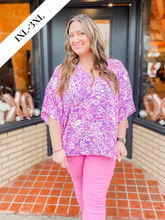 Load image into Gallery viewer, Curvy - Purple Rain Blouse