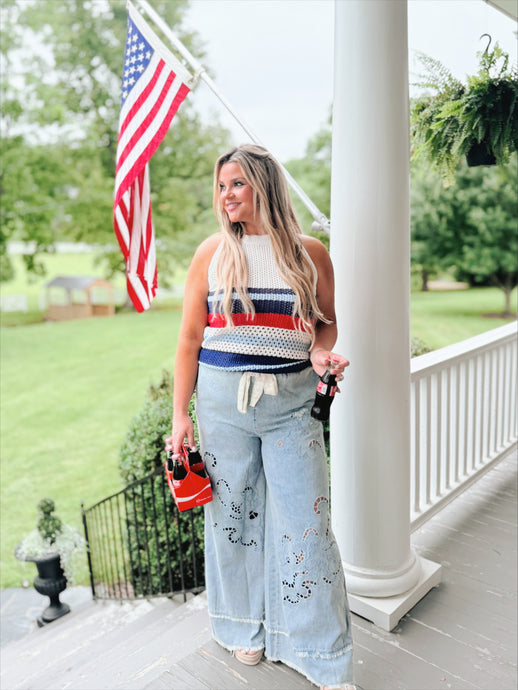 POL | Burning Star Denim Pants