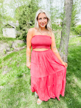 Load image into Gallery viewer, Sunkissed Skirt Set | Coral Red