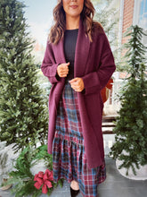Load image into Gallery viewer, Keeping Up Cozy Cardigan | Dk Cherry