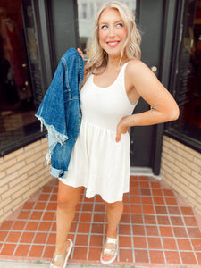 Grab your attention romper in white