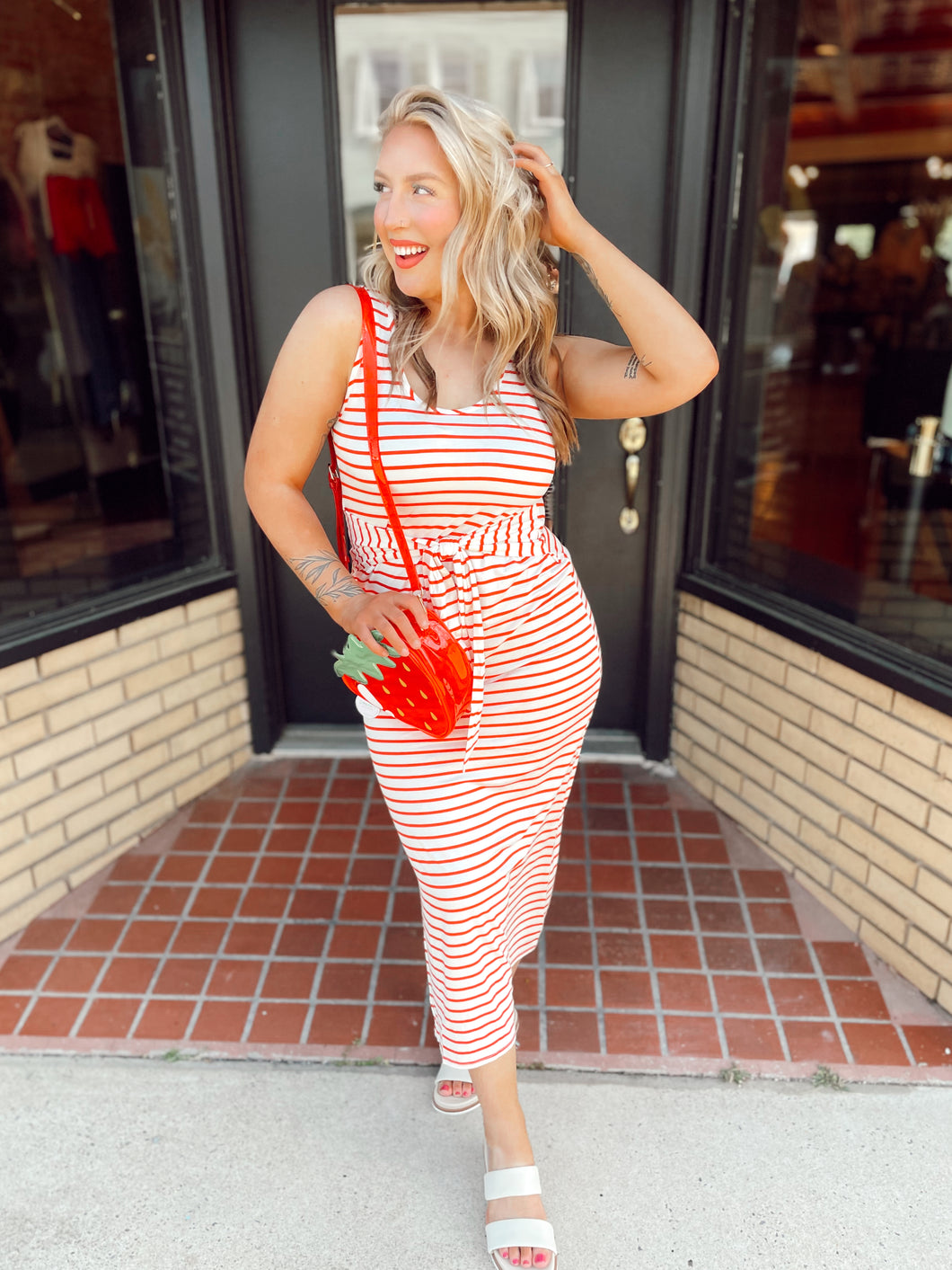 Lakeside Plans Dress - Red