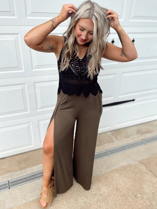 Too Good to be True Pants - Olive