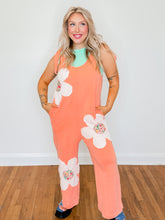 Load image into Gallery viewer, Flower Power Jumpsuit | Papaya