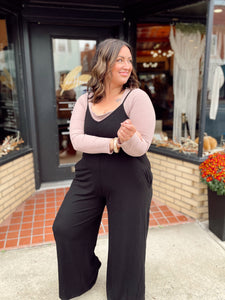 Curvy - This is Me Long Sleeve - Taupe