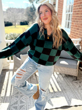 Load image into Gallery viewer, All Set Checkered Sweater