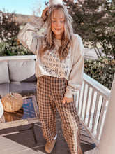 Load image into Gallery viewer, Plaid Paradise Wide leg Pant