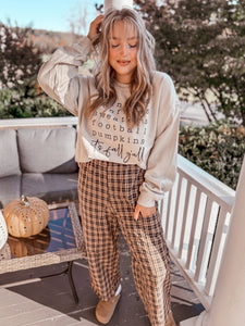 Plaid Paradise Wide leg Pant