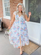 Load image into Gallery viewer, Fairy Garden Floral Maxi Dress