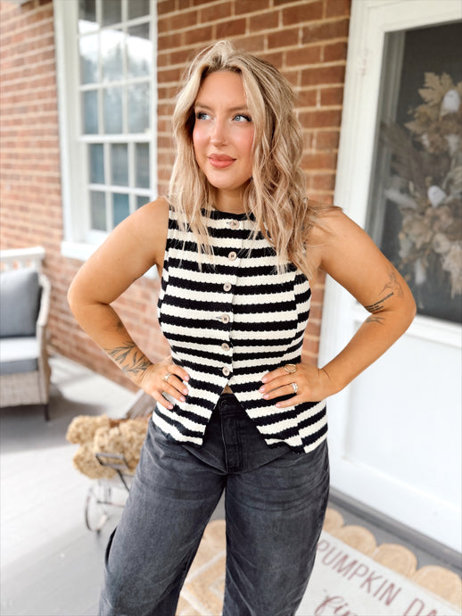 Sugar & Spice Sweater Vest | Cream