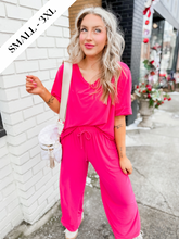 Load image into Gallery viewer, Jill Set | Dolman Sleeve | Fuschia