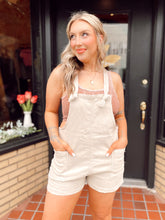 Load image into Gallery viewer, Visiting Venice knotted romper in beige