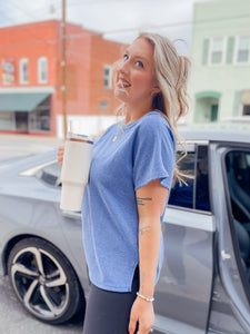 Beth Basic Top in Royal Blue