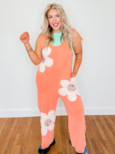 Load image into Gallery viewer, Flower Power Jumpsuit | Papaya