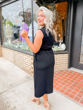 Load image into Gallery viewer, Keep Me In Line Dress | Black