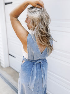 Laid Back Denim Jumper Dress