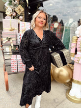 Load image into Gallery viewer, Know Me By Now Velvet Maxi | Black