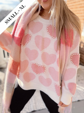 Load image into Gallery viewer, Heart On My Sleeve Pearl Sweater