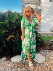 Charleston Stroll Dress - Green