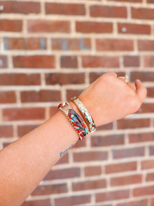 Trish Scarf Cuff Bracelet | Rust