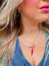 Load image into Gallery viewer, The Big Fish Beaded Necklace | Gray