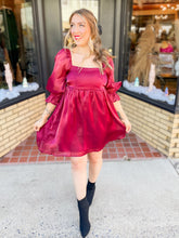 Load image into Gallery viewer, Martha May Mini Dress - Burgundy