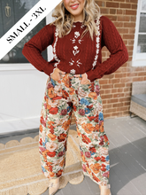 Load image into Gallery viewer, Take a Walk Tapestry Barrel Pants