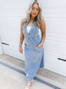 Laid Back Denim Jumper Dress