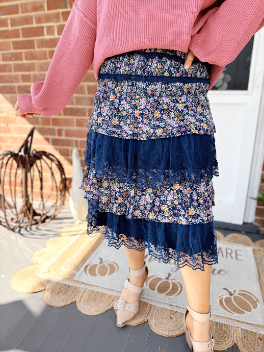 Fall Floral Fields Dress + Skirt