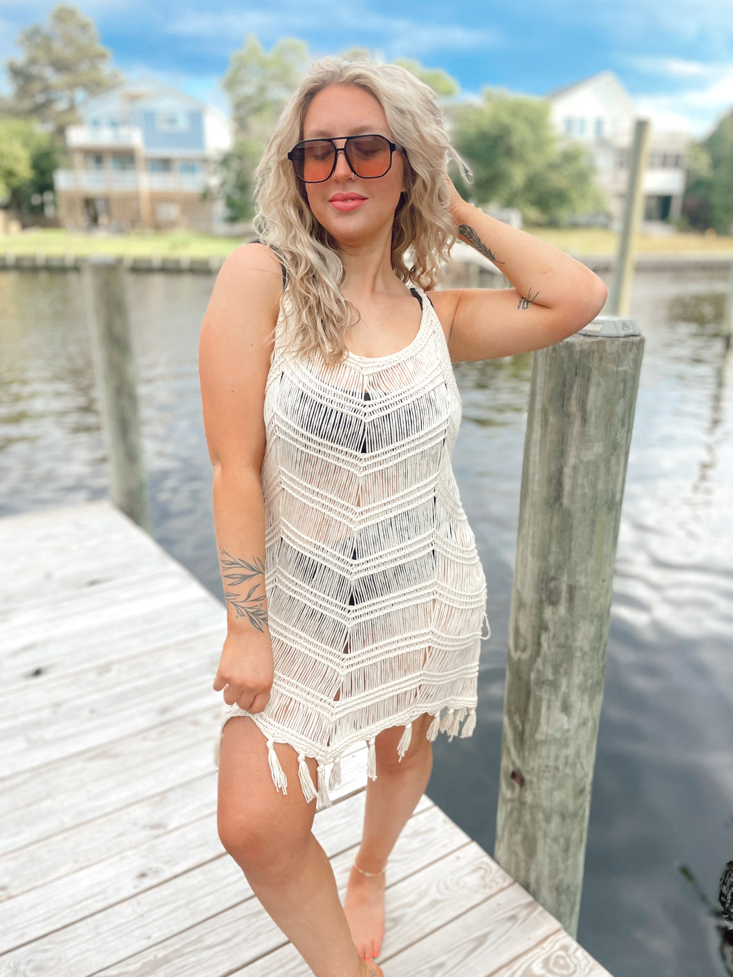 Bahama Bound Crochet Dress