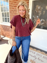 Load image into Gallery viewer, Don’t Look Back Top | Wine