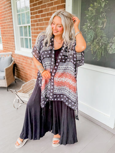 Grow Together Kimono | Rust