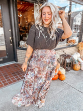 Load image into Gallery viewer, Take Your Shot Floral Maxi Skirt