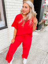 Load image into Gallery viewer, Jill Set | Dolman Sleeve | Red