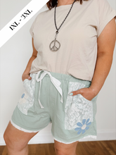 Load image into Gallery viewer, Curvy | Daisy Dreams Shorts | Sage