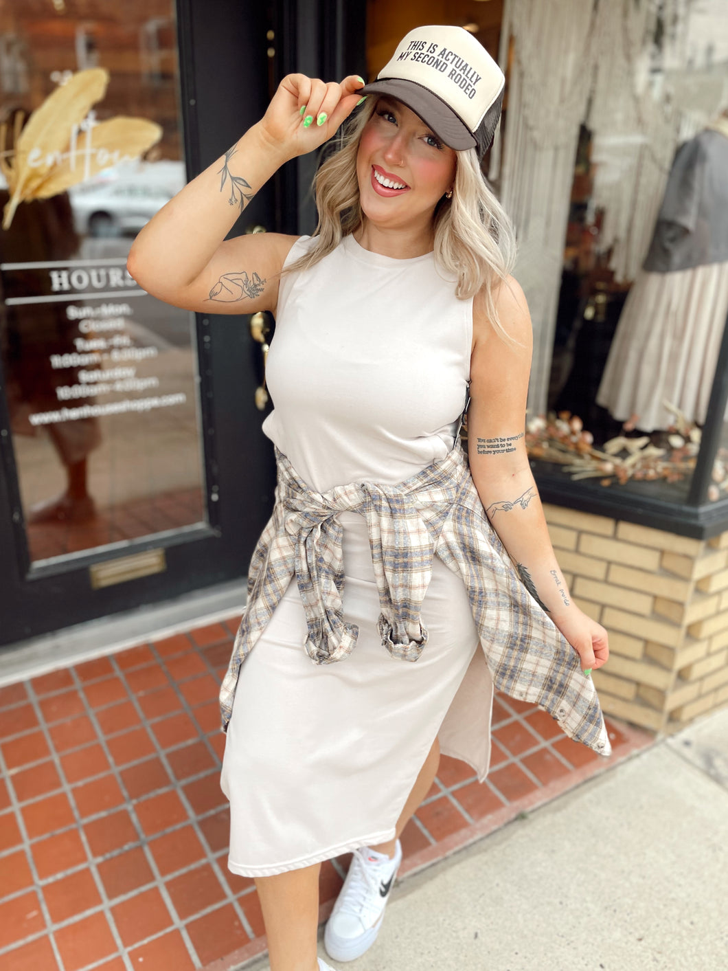 Good For The Soul Dress - Taupe