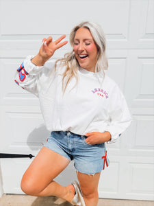 Rockets Red Glare Denim Shorts