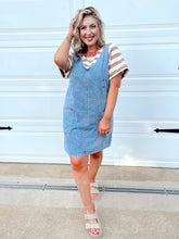 Load image into Gallery viewer, Alice Overall Denim Dress