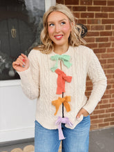 Load image into Gallery viewer, Rainbow Ribbon Cardigan