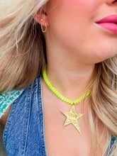 Load image into Gallery viewer, Neon Beaded Star Necklace