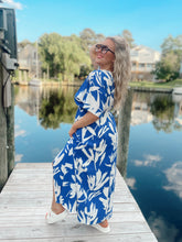 Load image into Gallery viewer, Charleston Stroll Dress - Blue