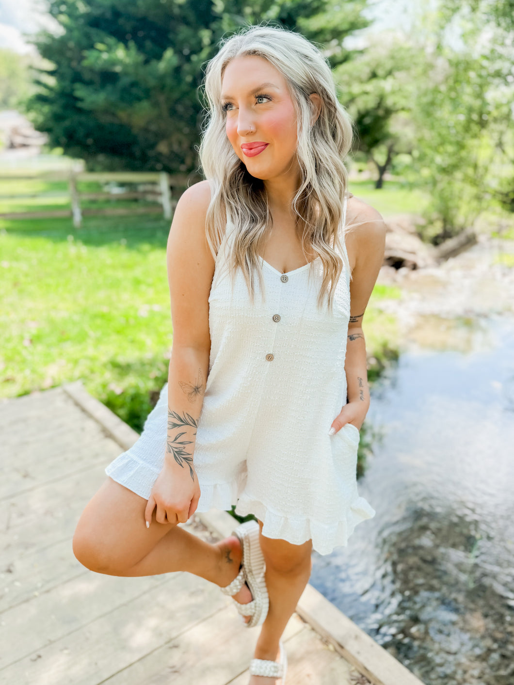 Sealed With a Kiss Romper