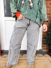 Load image into Gallery viewer, Acid Gray Barrel Jeans
