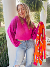 Load image into Gallery viewer, Fuchsia Dreams Ahead Sweater
