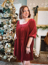 Load image into Gallery viewer, Curvy | Deck The Halls Dress - Red