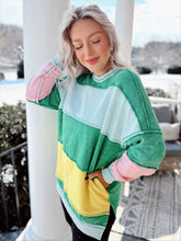 Load image into Gallery viewer, Rugby Color Block Sweatshirt