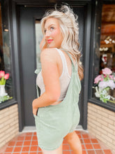 Load image into Gallery viewer, Visiting Venice knotted romper in olive