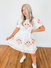 Load image into Gallery viewer, Thomas Embroidered Puff Sleeve Dress