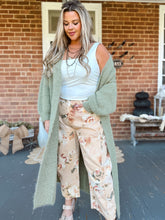 Load image into Gallery viewer, POL Sipping Chai Cardigan | Green